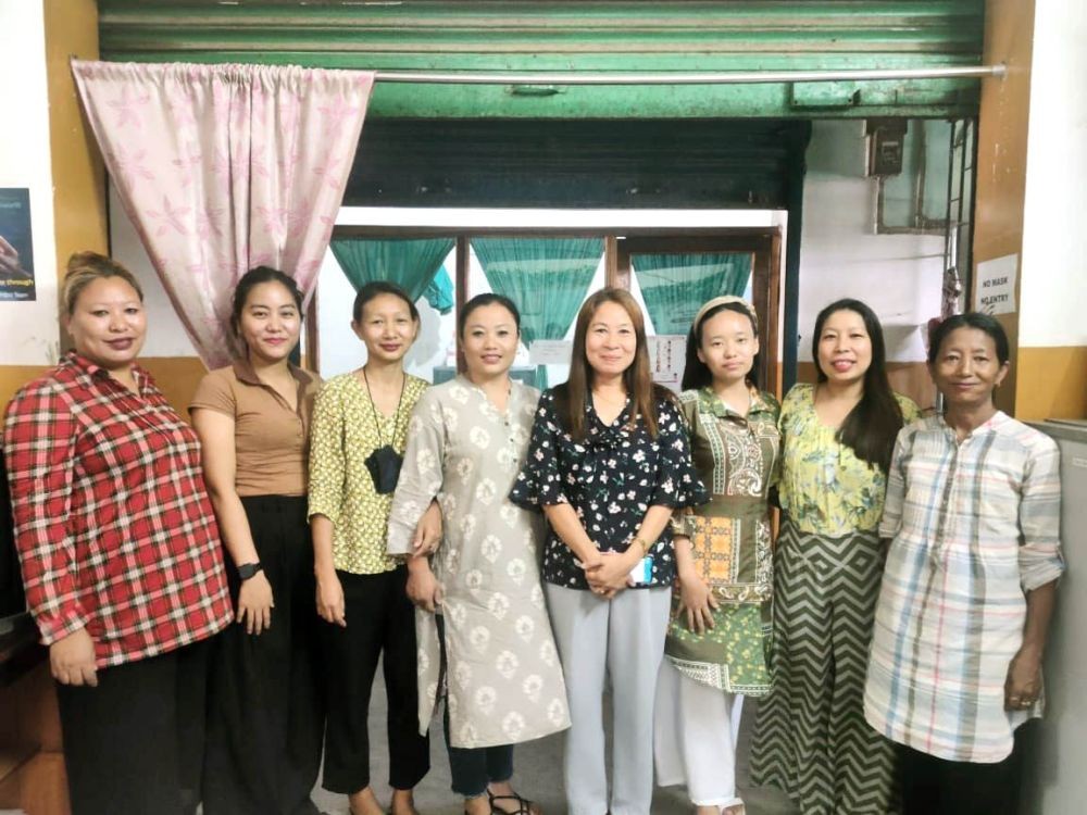 CAD Foundation FIDU TI team led by Programme Manager, Lochumlu Humtsoe at their centre located in Westyard Colony, Dimapur.
